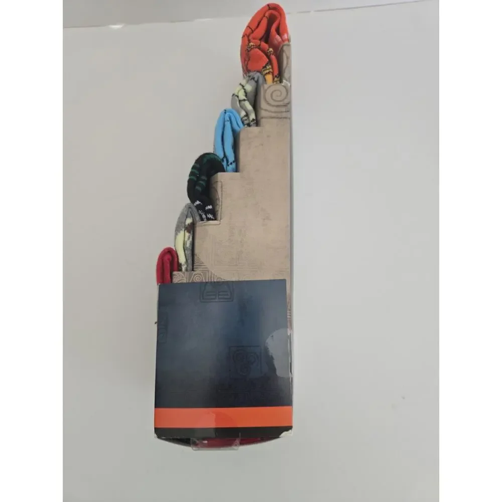 Avatar The Last Airbender 6 Pack Pair Casual Crew Socks Bioworld Shoe Size 8-12